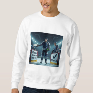 More Than One Way to Check Hockey Sweatshirt