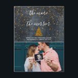 More The Merrier Announce Pregnancy Christmas Card<br><div class="desc">Announce to your friends and family that you are expecting in addition to sending your season's greetings and best wishes this festive season. Customise the text and photo and make it your own.</div>
