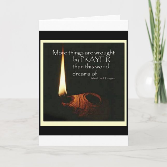 More Things Are Wrought By Prayer Card (Front)