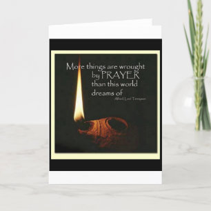 More Things Are Wrought By Prayer Card