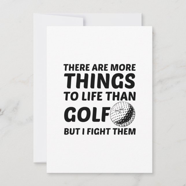 MORE THINGS TO LIFE THAN GOLF ANNOUNCEMENT (Front)