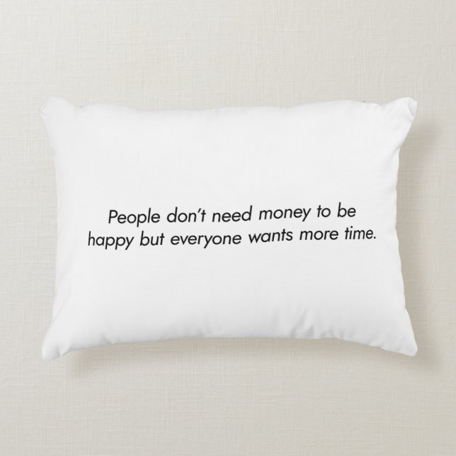 More Time Accent Pillow (Front)