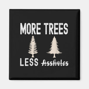 More Trees Less Holes Ugly Christmas Sweater Magnet