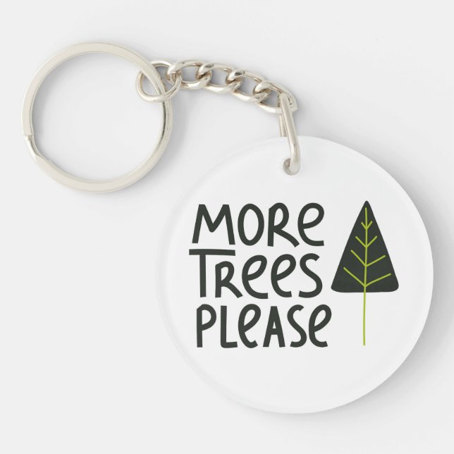 More Trees Please Key Ring (Front)