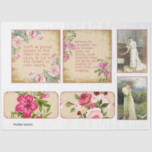 More Vintage Emphemera Series Design 12 Tissue Paper