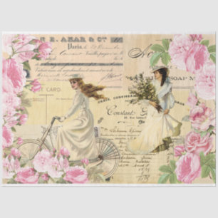 More Vintage Emphemera Series Design 2 Tissue Paper