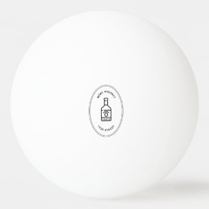 More whiskey less stress ping pong ball