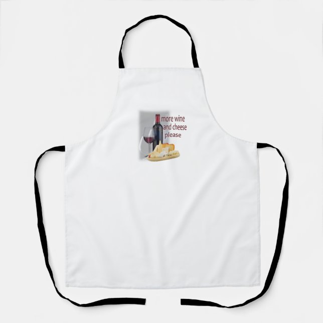 More Wine and Cheese Apron (Front)