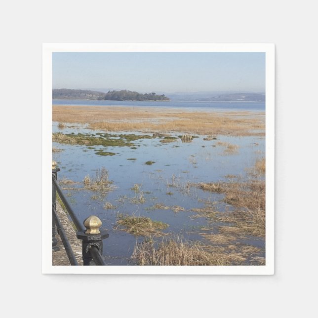 Morecambe Bay High Tide Paper Napkin (Front)