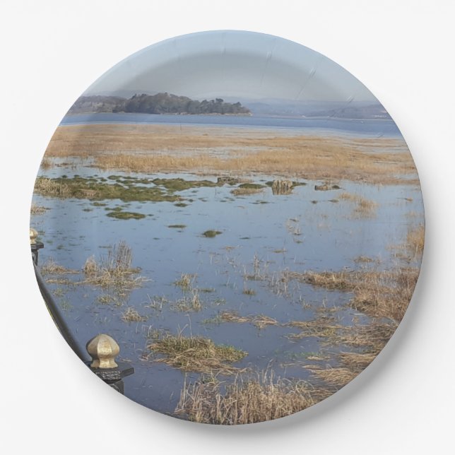 Morecambe Bay High Tide Paper Plate (Front)