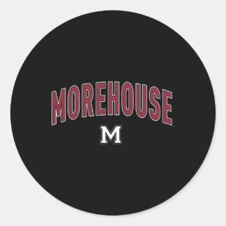 Morehouse Maroon Tigers Arch Over Classic Round Sticker