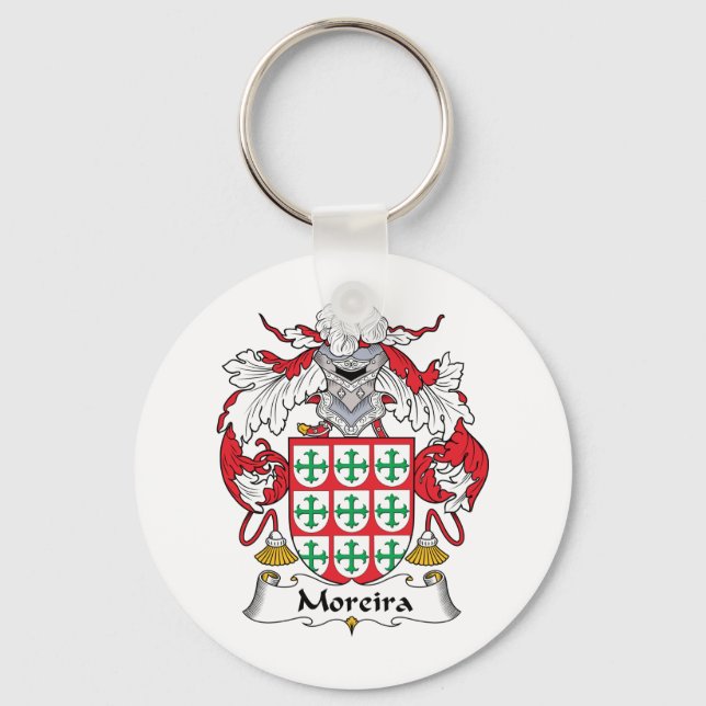 Moreira Family Crest Key Ring (Front)