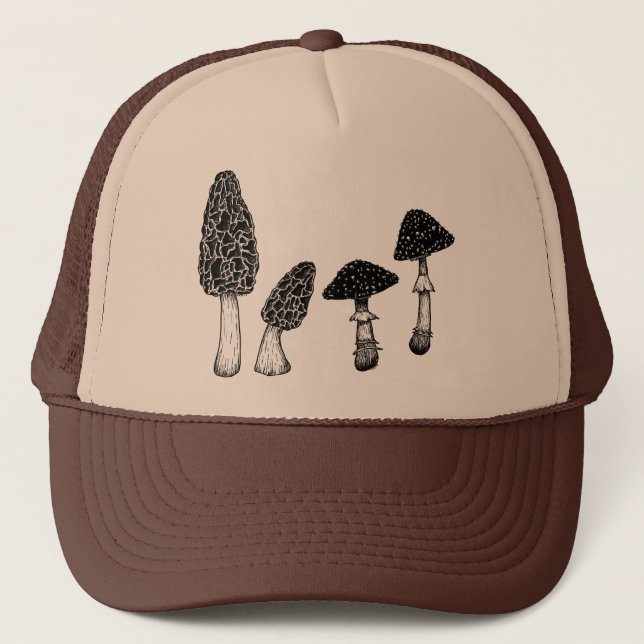 Morel & Amanita Trucker Hat (Front)