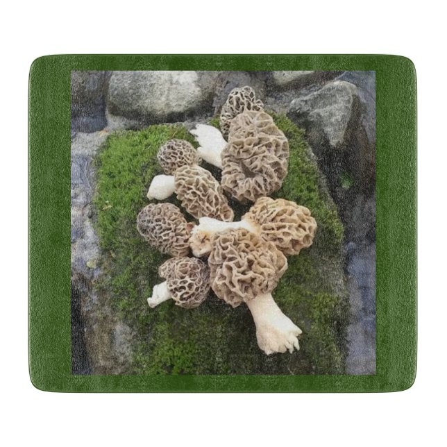 Morel Mushroom Cutting Board (Front)