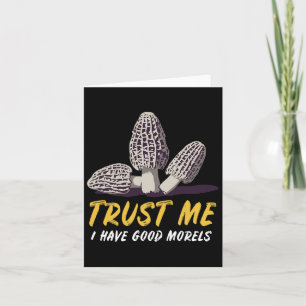 Morel Mushroom Hunting Foraging Hiking Womens And Card