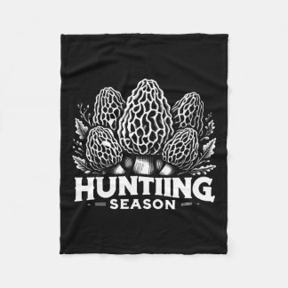Morel Mushroom Hunting Season Foraging 1  Fleece Blanket