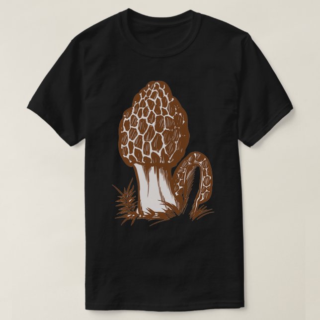 Morel Mushroom Lover Design T-Shirt (Design Front)