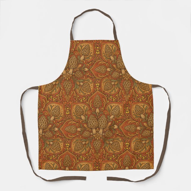 Morel Mushroom Mandala                             Apron (Front)