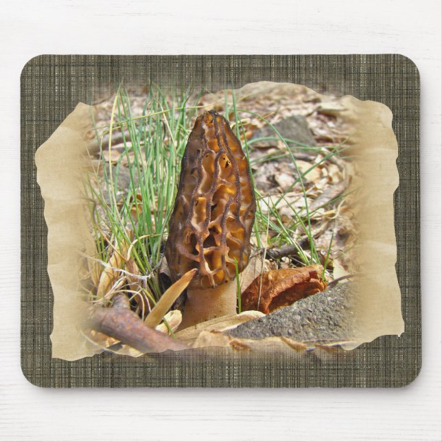 Morel Mushroom Mouse Pad (Front)