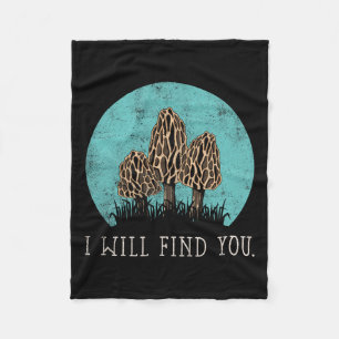 Morel Mushroom Mushroom Mushroom Collector Mushroo Fleece Blanket