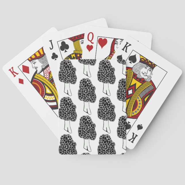 Morel Mushroom Playing Cards (Back)