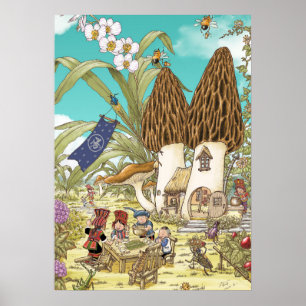Morel Mushroom Wall Art — Yunnan Storybook