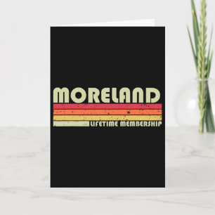 Moreland Surname Funny Retro Vintage 90s Birthday  Card