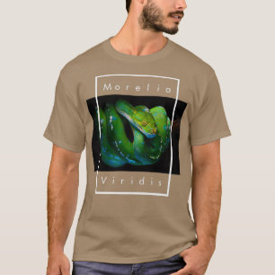 Morelia Viridis Green Tree Python Snake Keeper  T-Shirt
