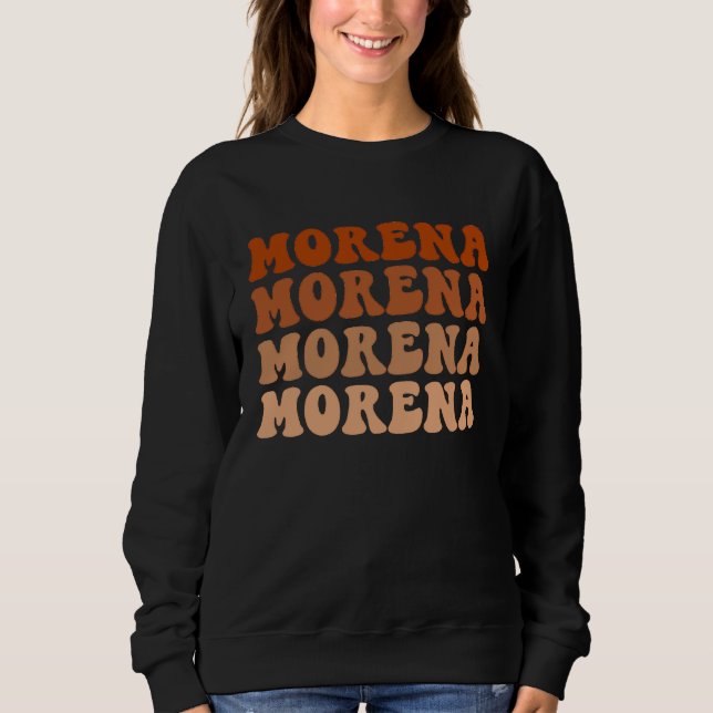 Morena Cool Filipino Women Filipina Girl Pride Sweatshirt (Front)