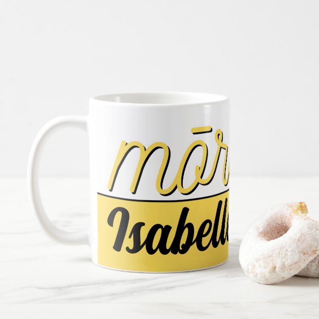 MORENA KIWI NZ MAORI MORNING GREETING NAME COFFEE COFFEE MUG (With Donut)