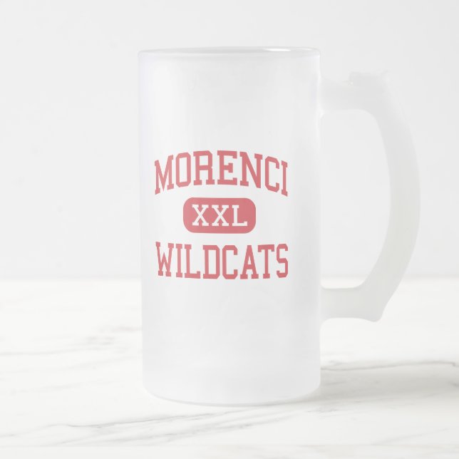 Morenci - Wildcats - High School - Morenci Arizona Frosted Glass Beer Mug (Right)