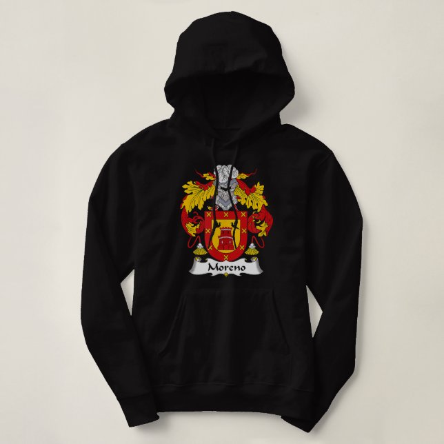 Moreno Coat of Arms  Family Crest  Hoodie (Design Front)