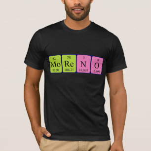 Moreno periodic table name shirt