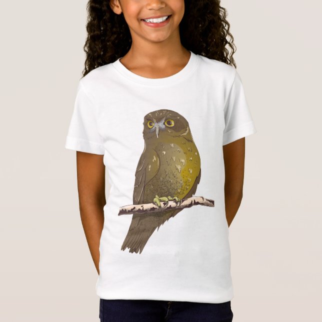 Morepork RURU NZ bird T-Shirt (Front)