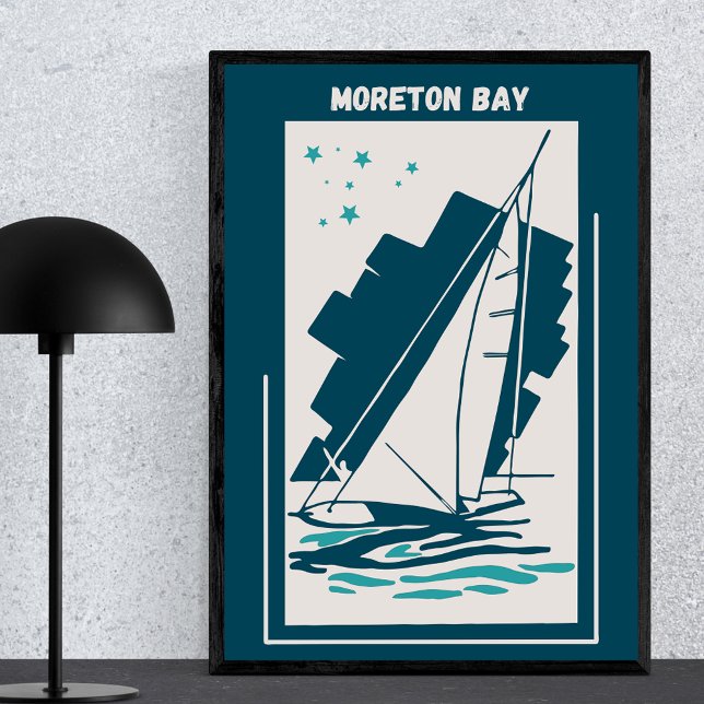 Moreton Bay in Queensland - Vintage Sailing Poster (Creator Uploaded)