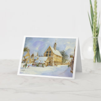 Moreton in Marsh in snow Card