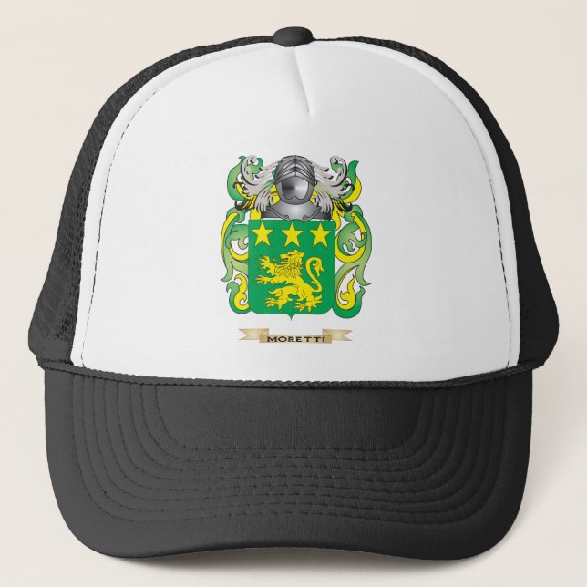 Moretti Coat of Arms (Family Crest) Trucker Hat (Front)