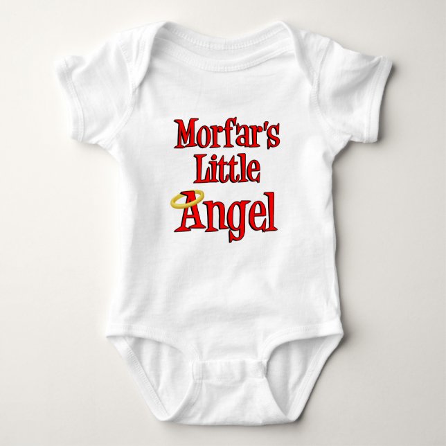 Morfar's Little Angel Baby Bodysuit (Front)