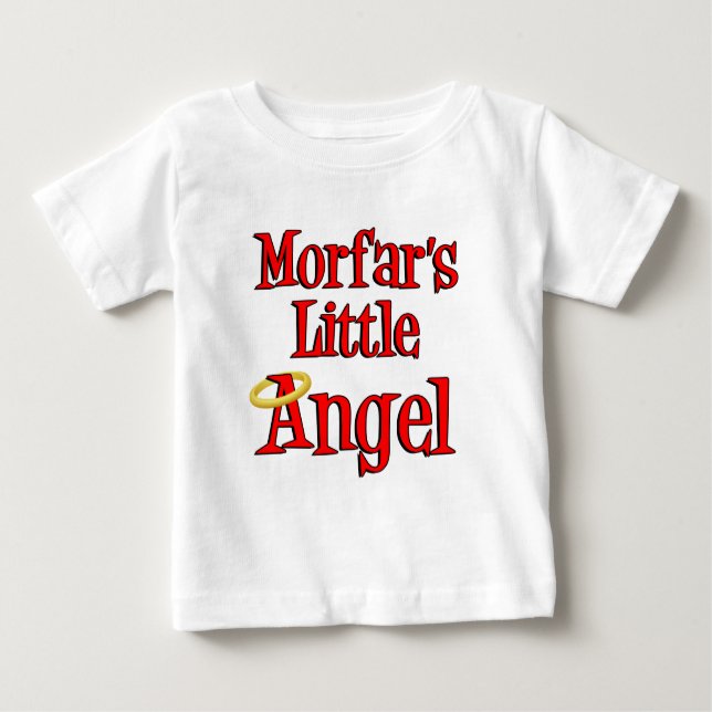 Morfar's Little Angel Baby T-Shirt (Front)