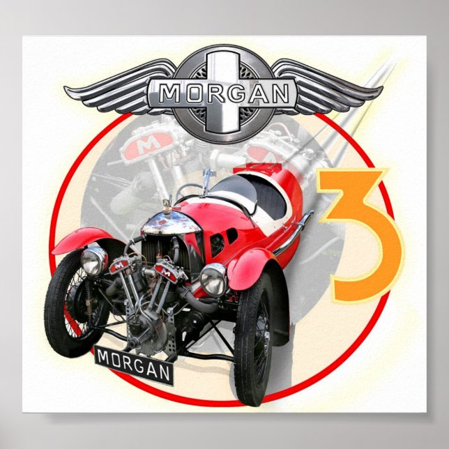 Morgan 3 wheeler painting poster (Front)