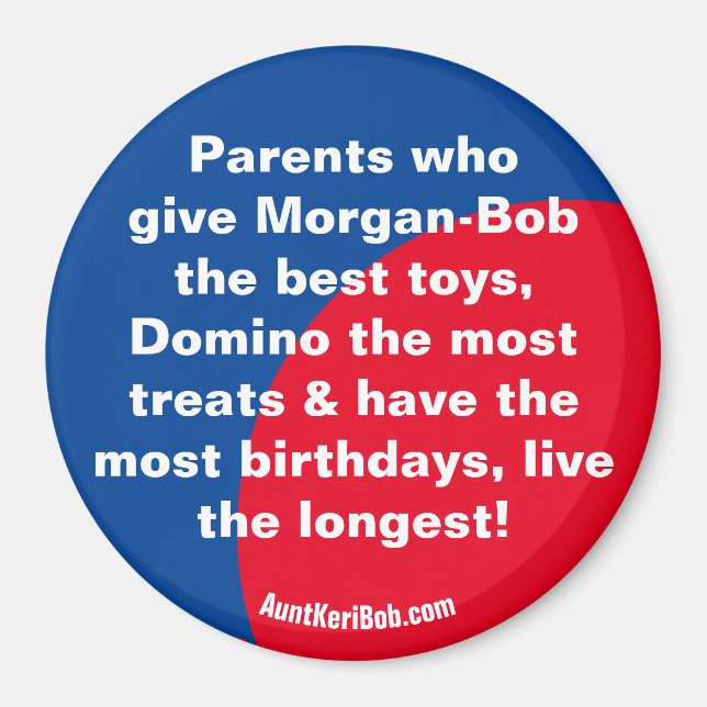 Morgan-Bob Domino Parents Magnet (Front)