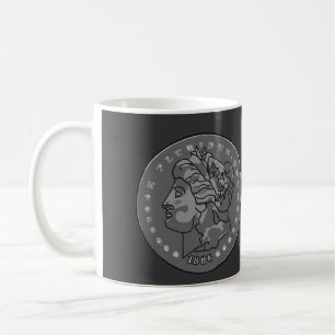 Morgan Dollar Grey Round Coin Coffee Mug