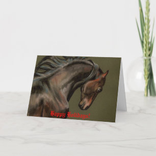Morgan Horse Art Christmas Card