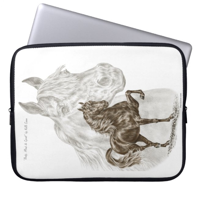 Morgan Horse Art Laptop Sleeve (Front)