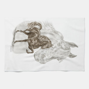 Morgan Horse Art Tea Towel