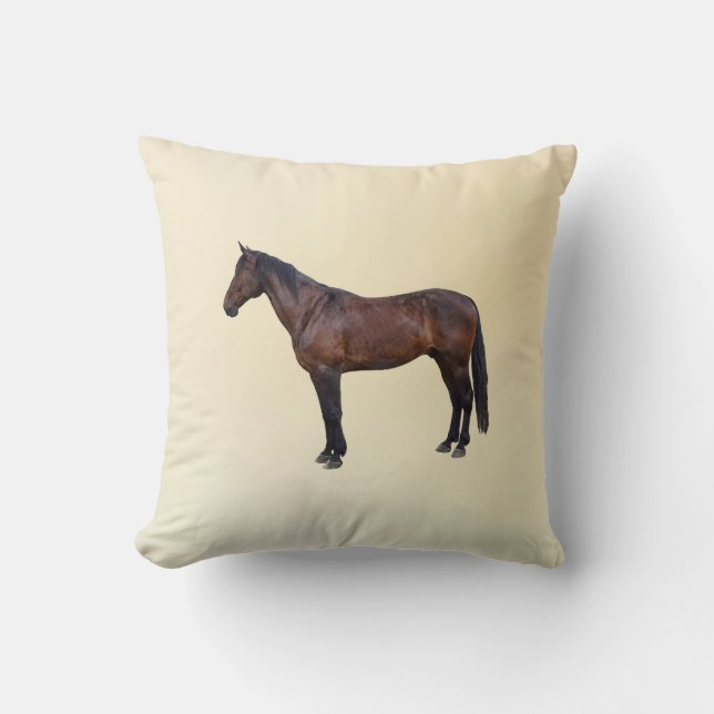 Morgan Horse in Profile Cushion (Front)