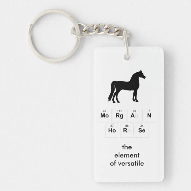Morgan Horse Key Chain (Front)