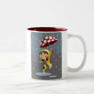 Morgan in the Rain Two-Tone Coffee Mug
