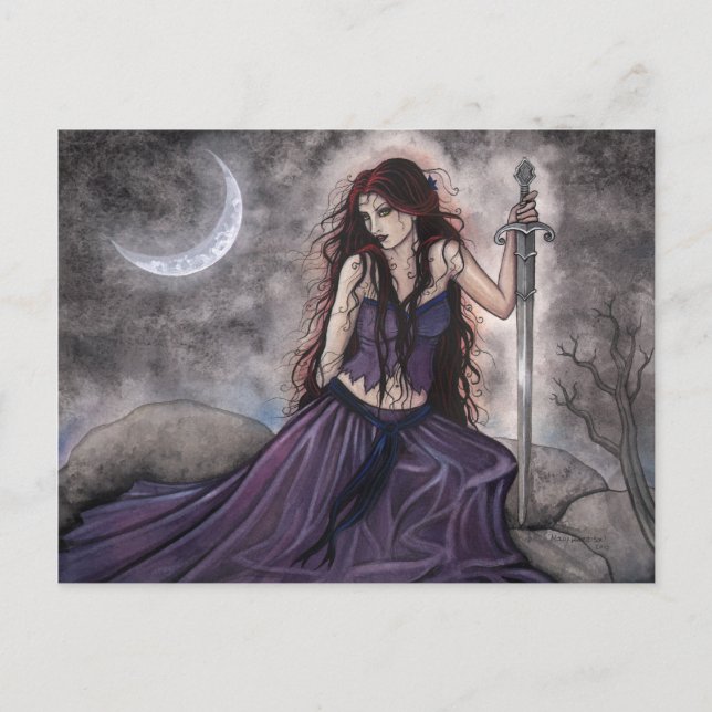 Morgan Le Fay  Fantasy Postcard (Front)