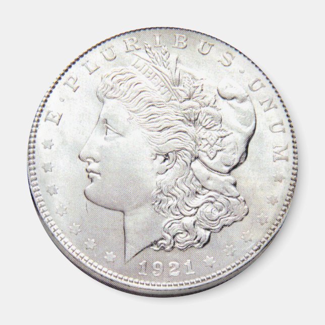 MORGAN SILVER DOLLAR MAGNET (Front)